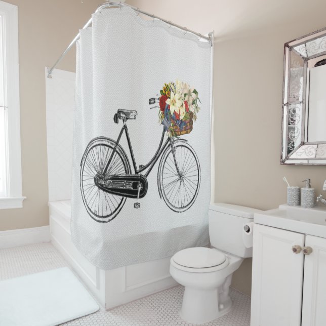 Blume Fahrrad Dusche Vorhang (Beispiel)