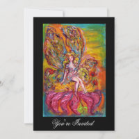 BLUME FAIRE AUF DER PINK IRIS Fantasy Black Yellow