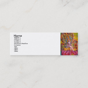 BLUME FAIRE AUF DER PINK IRIS Fantasy Mini Visitenkarte