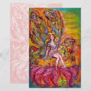 BLUME FAIRE AUF IRIS Pink Fantasy Stationery Briefpapier