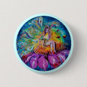 BLUME FAIRE IN DER NACHT Fantasy Button