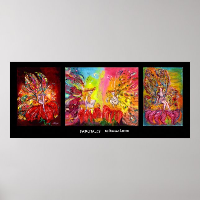 BLUME FAIRIEN IN DER NACHT POSTER (Vorne)