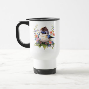 Blume Fairy Bird Aquarell Clipart-73610 Reisebecher
