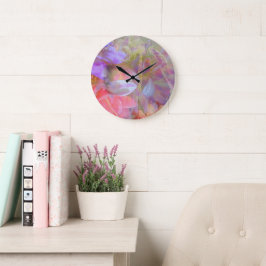 Blume Fairy Double Exposure Fantasy Art Große Wanduhr