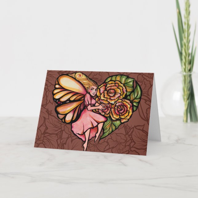 Blume Fairy Garden Blume Karte (Vorderseite)