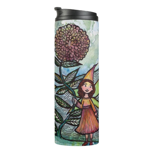 Blume Fairy Nature Lovers Fairies Thermosbecher (Nach rechts gedreht)