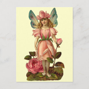 Blume Fairy "Rose" Postkarte