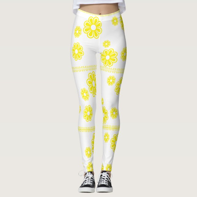 Blume Farbe der Blume anpassen Leggings (Vorderseite)