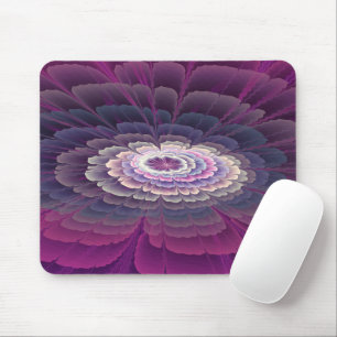 Blume Farbenfrohe Abstrakte Fraktal Rosa Mousepad