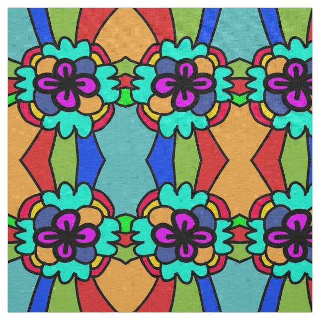 Blume farbig stoff (Muster)