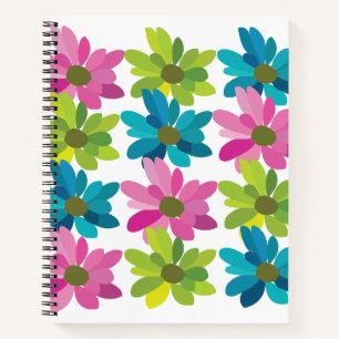 Blume Farbige Blume Notizbuch