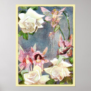Blume Feen Gesang Poster Print