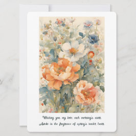 Blume Feiertagskarte