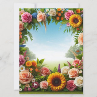 Blume Feiertagskarte