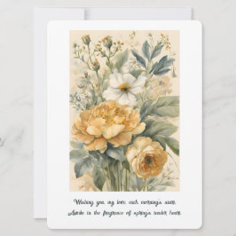 Blume Feiertagskarte