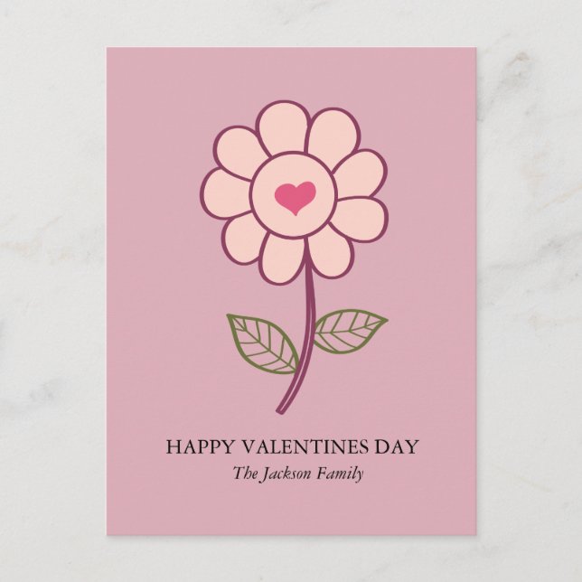 Blume Feiertagspostkarte (Vorderseite)