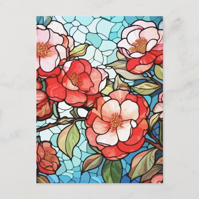 Blume Feiertagspostkarte (Vorderseite)