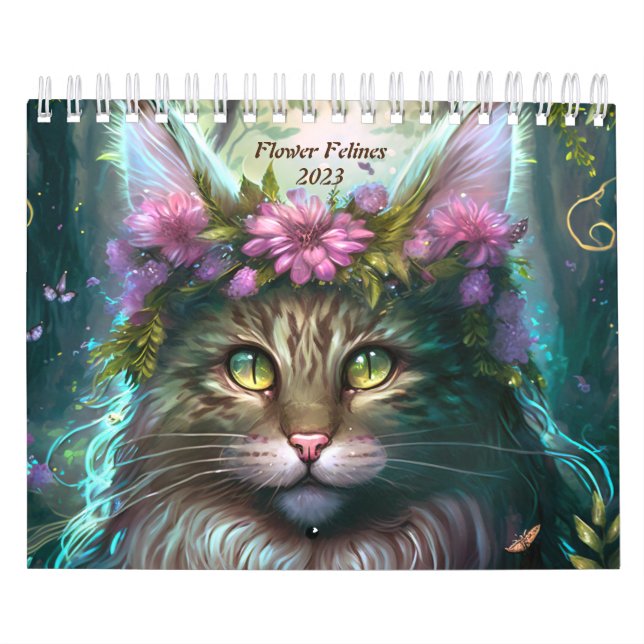 Blume Felines 2023 Kalender (Titelbild)