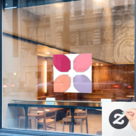 Blume Fensteraufkleber