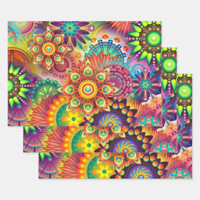 Blume Festival Geschenkpapier Set (Set)