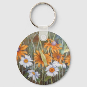 "Blume Field #1" Blumenwerfer-Schlüsselanhänger Schlüsselanhänger