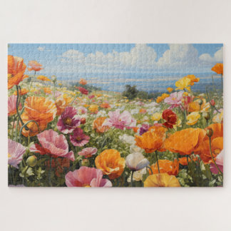 Blume Field Jigsaw Puzzle, 1014 Stk. 30"x20" Puzzle