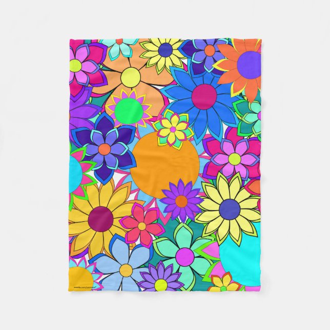 Blume Fleece Blanket (Vorderseite)