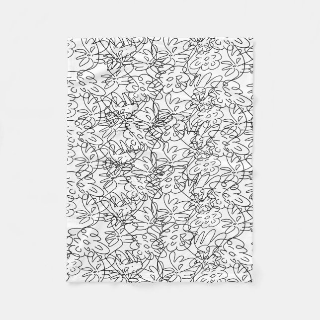 Blume Fleece Blanket (Vorderseite)