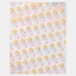 Blume Fleecedecke