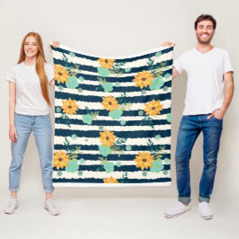 Blume Fleecedecke