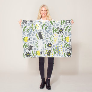 Blume Fleecedecke