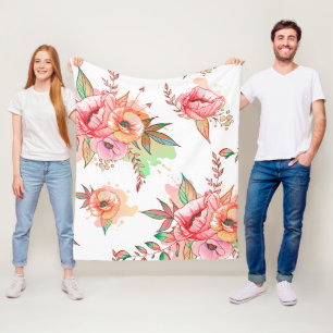 Blume Fleecedecke
