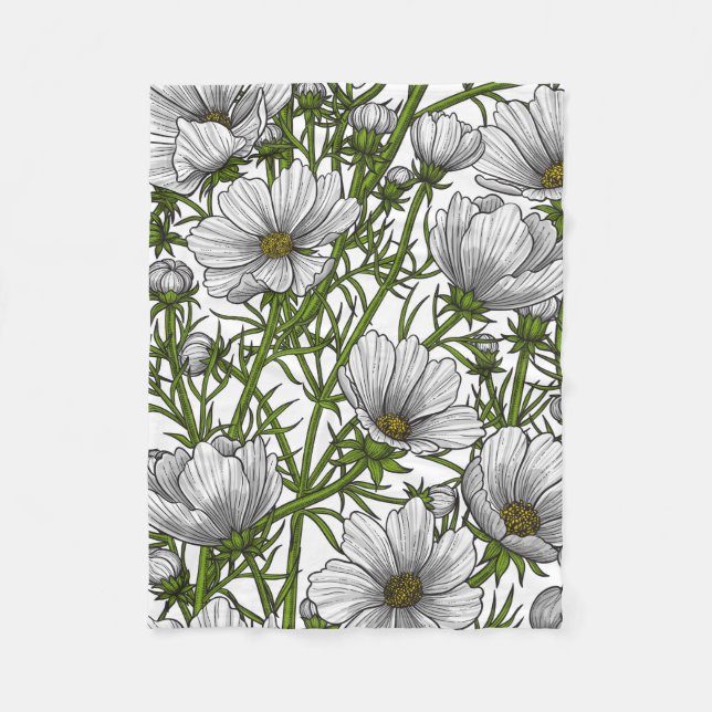 Blume Fleecedecke (Vorderseite)