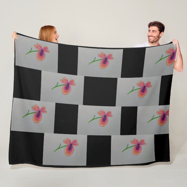 Blume Fleecedecke (Beispiel)