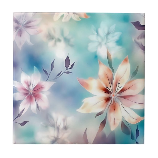 Blume Fliese (Vorderseite)