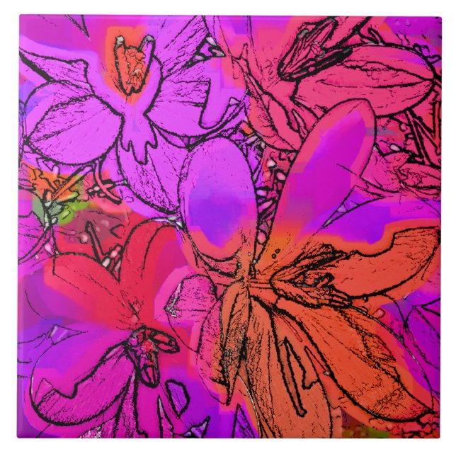 BLUME FLIESE (Vorderseite)