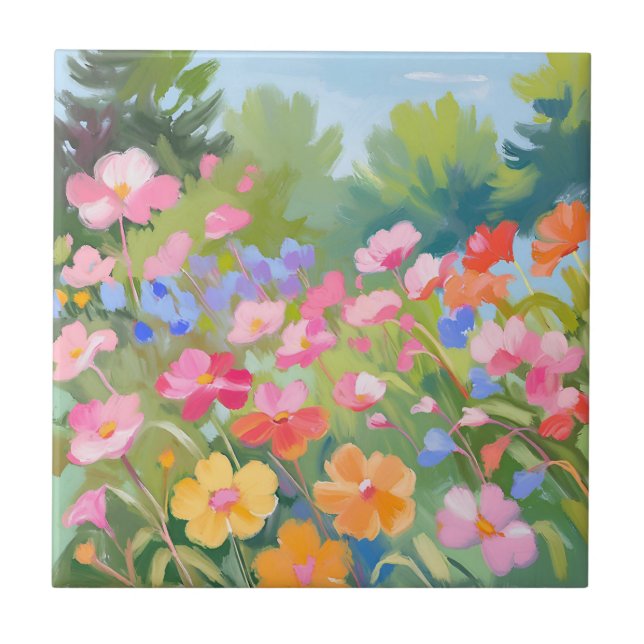 Blume Fliese (Vorderseite)