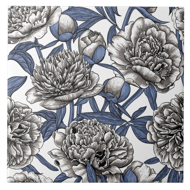 Blume Fliese (Vorderseite)