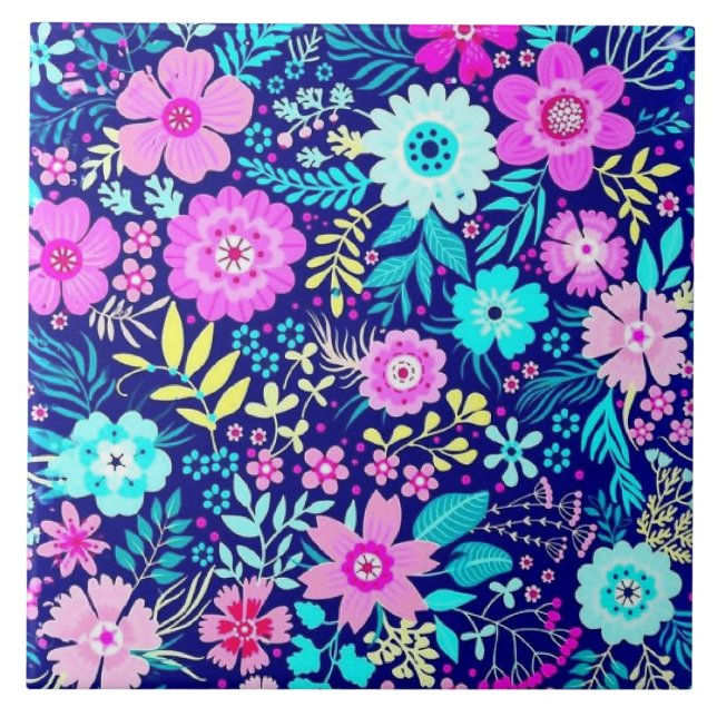 BLUME FLIESE (Vorderseite)