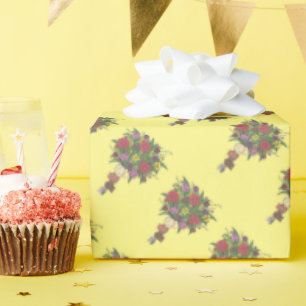 Blume Floral Bouquet Lehrerin Muttertag Geschenkpapier