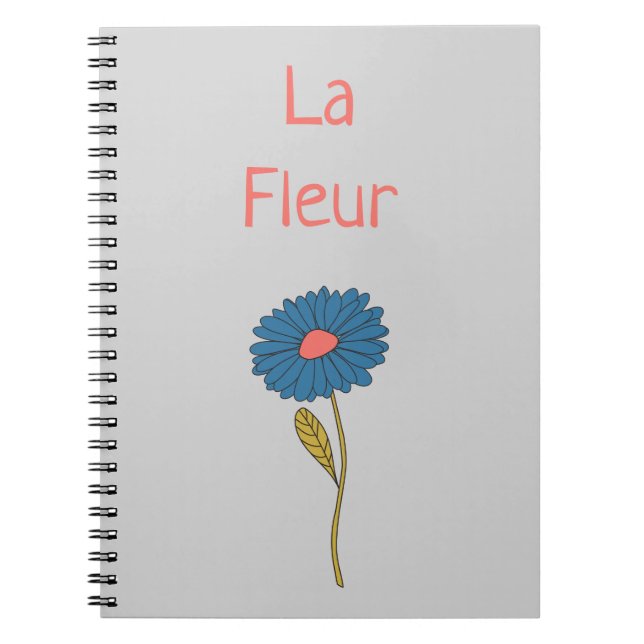 Blume "Floral La Fleur" Notizblock (Vorderseite)
