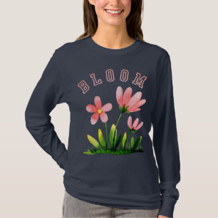Blume Floral Langarm T-Shirt