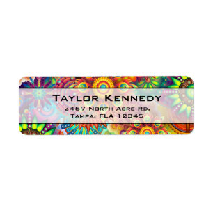 Blume Formen Muster in mehreren Farben