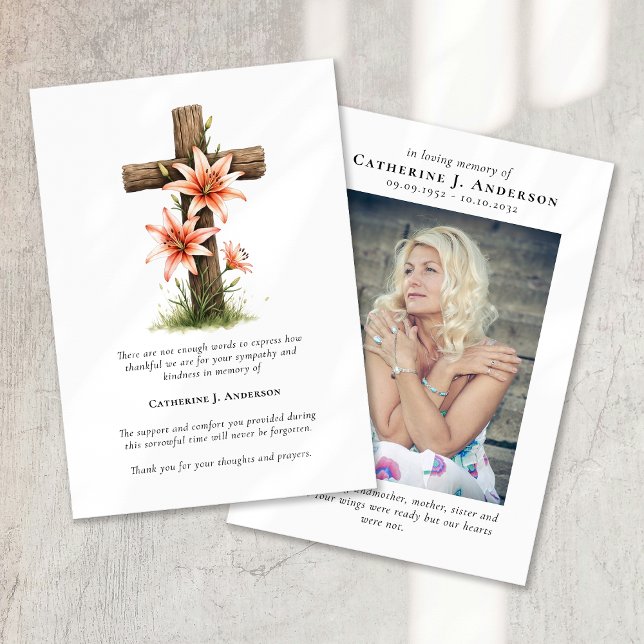 Blume Foto Beileid Beerdigung Gedenkstätte Dankeskarte (Von Creator hochgeladen)