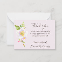 Blume Foto Beileid Beerdigungskarte