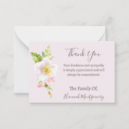 Blume Foto Beileid Beerdigungskarte Mitteilungskarte