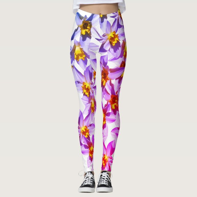 Blume Foto Benutzerdefinierte Leggings (Vorderseite)