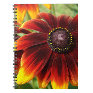 Blume Foto Gelb Brown Notebook Notizblock