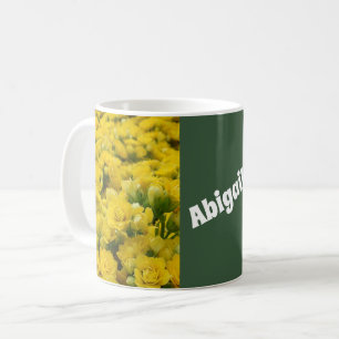 Blume Foto Hellgelbes Blumenfeld Kaffeetasse