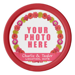 Blume Foto- und Text-Poker-Chips Pokerchips